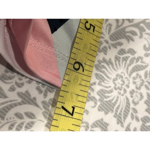 Yatta Golf Womens Polo Shirt Medium Pink Black Geometric Print Performance Top - Picture 11 of 11